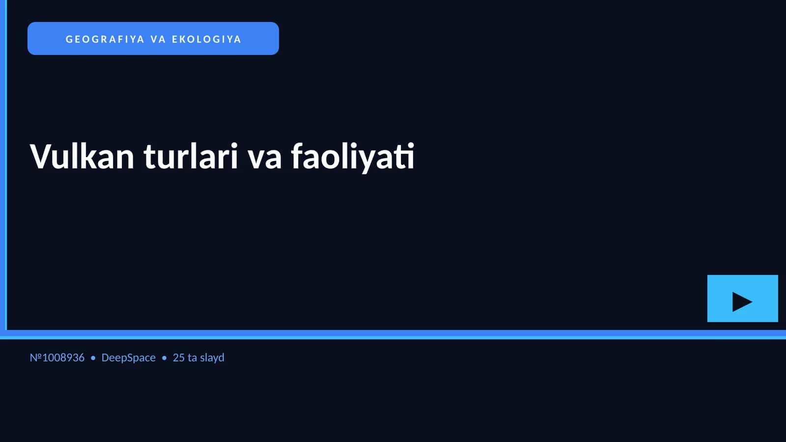 Vulkan turlari va faoliyati