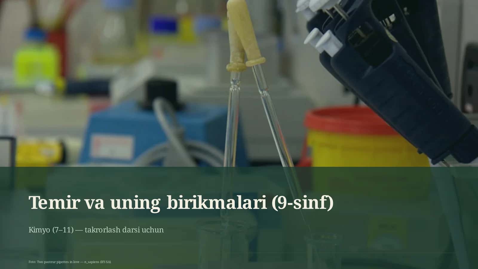 Temir va uning birikmalari (9-sinf)