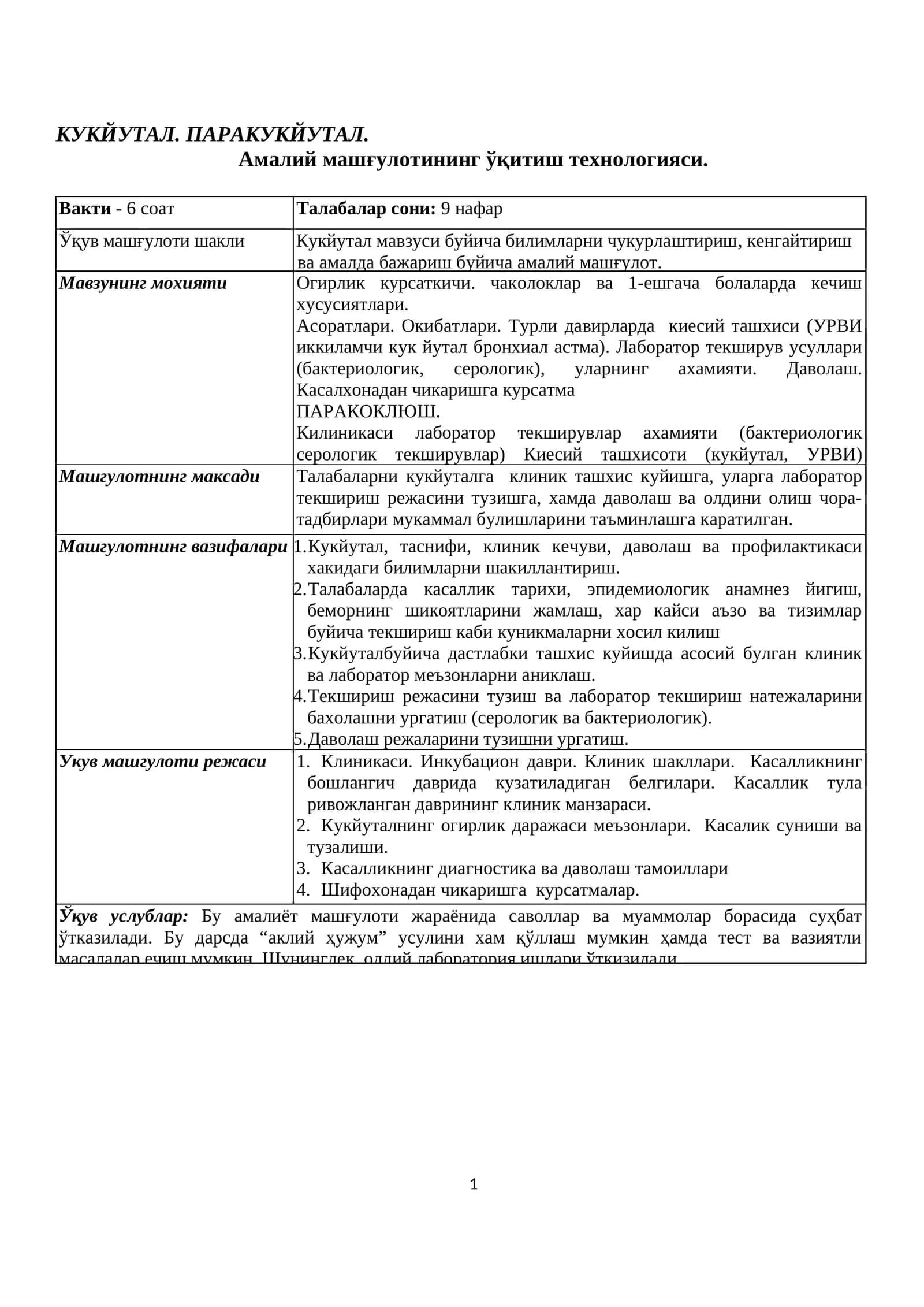 Кукйутал. Паракукйутал
