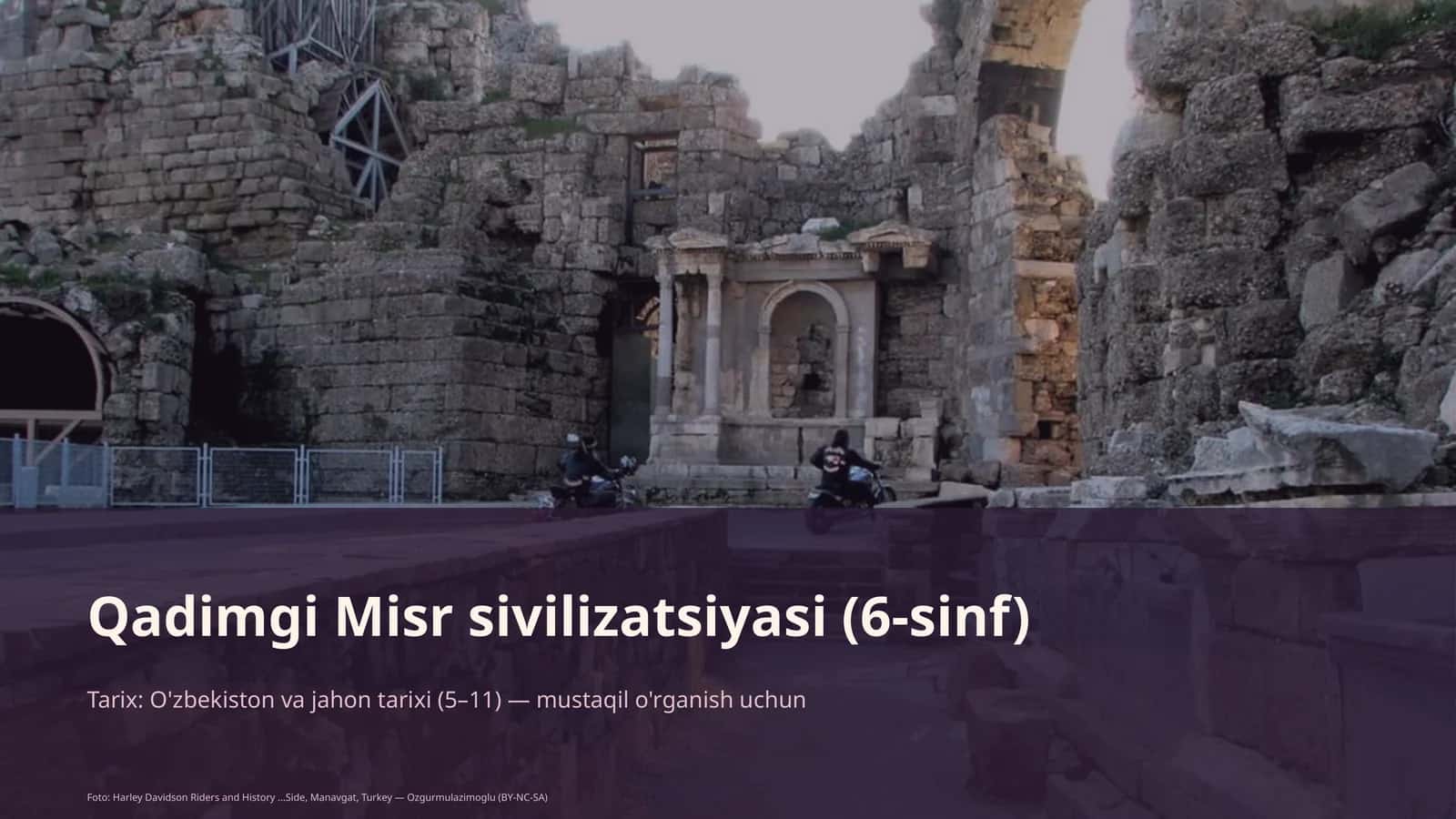 Qadimgi Misr sivilizatsiyasi (6-sinf)