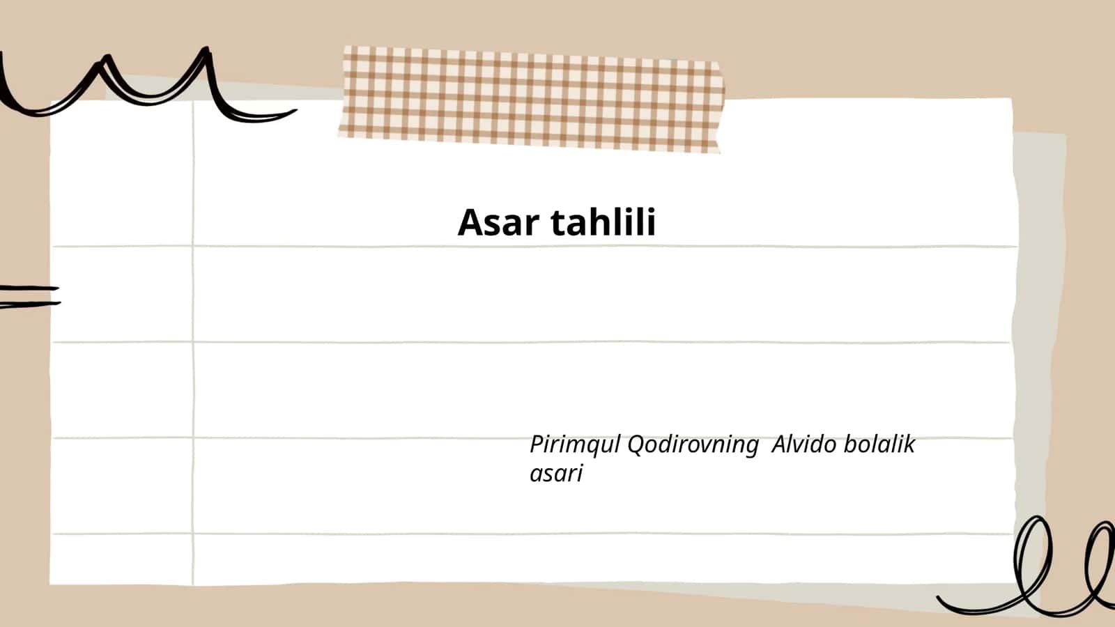 Pirimqul Qodirovning Alvido bolalik asari