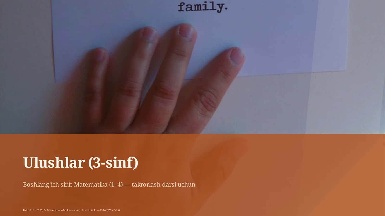 Ulushlar (3-sinf)