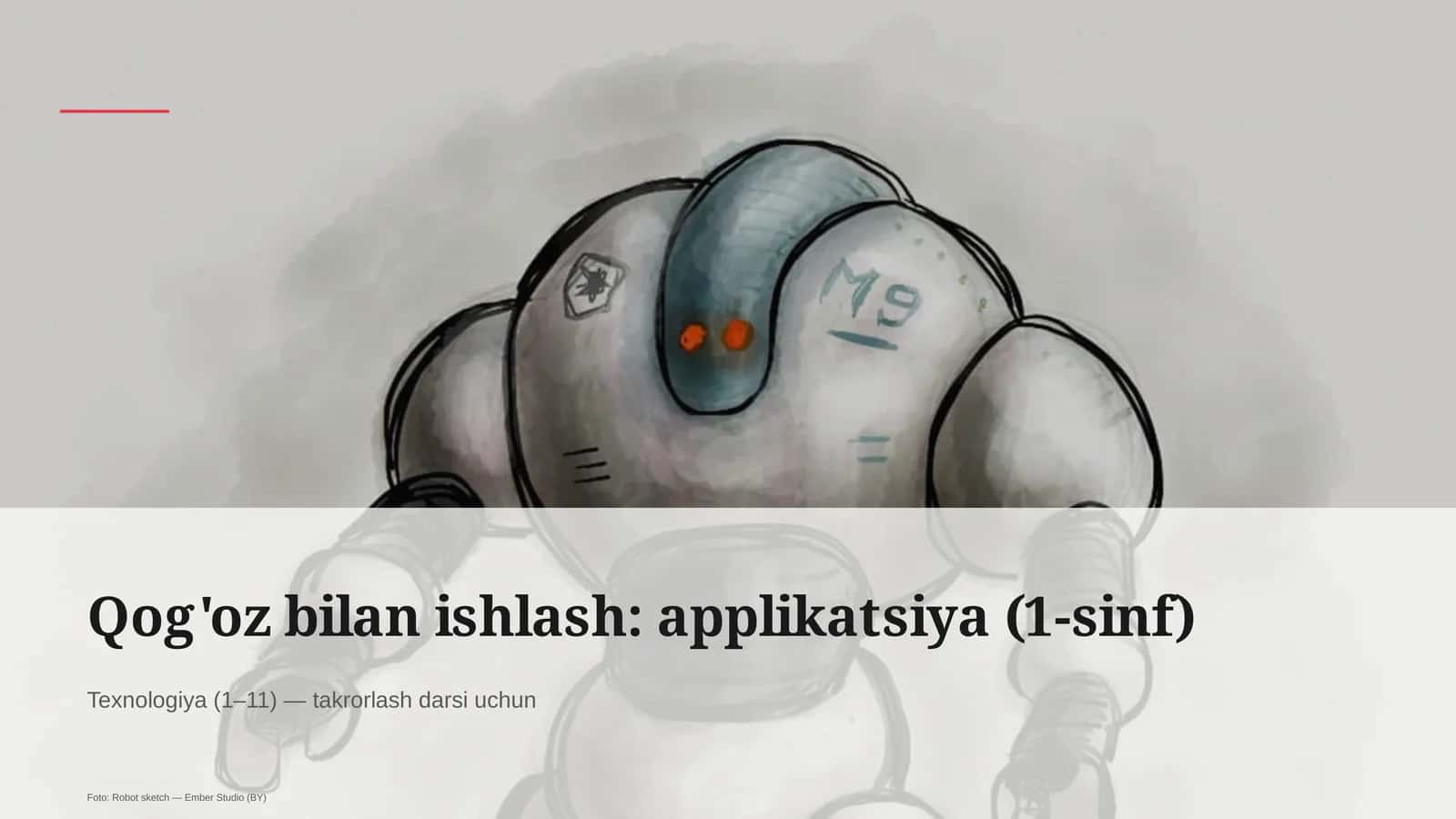 Qog'oz bilan ishlash: applikatsiya (1-sinf)