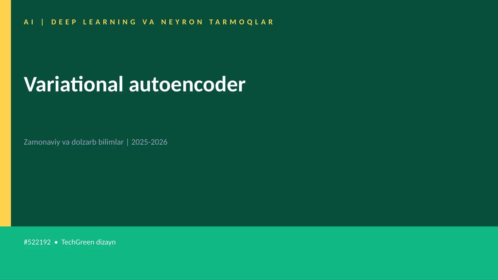 Variational autoencoder
