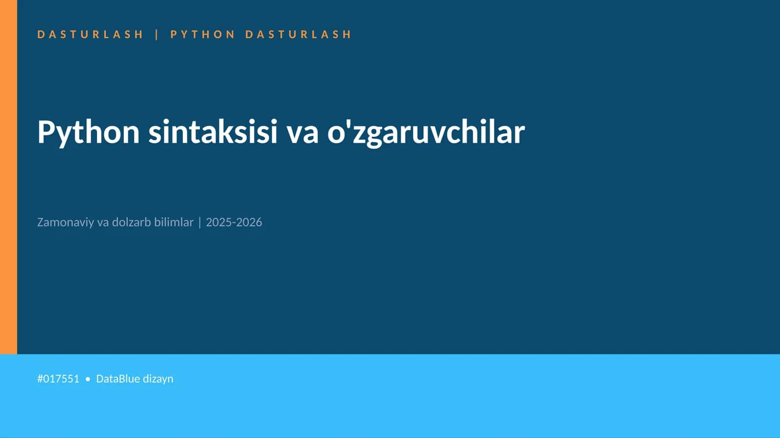 DASTURLASH | PYTHON DASTURLASH