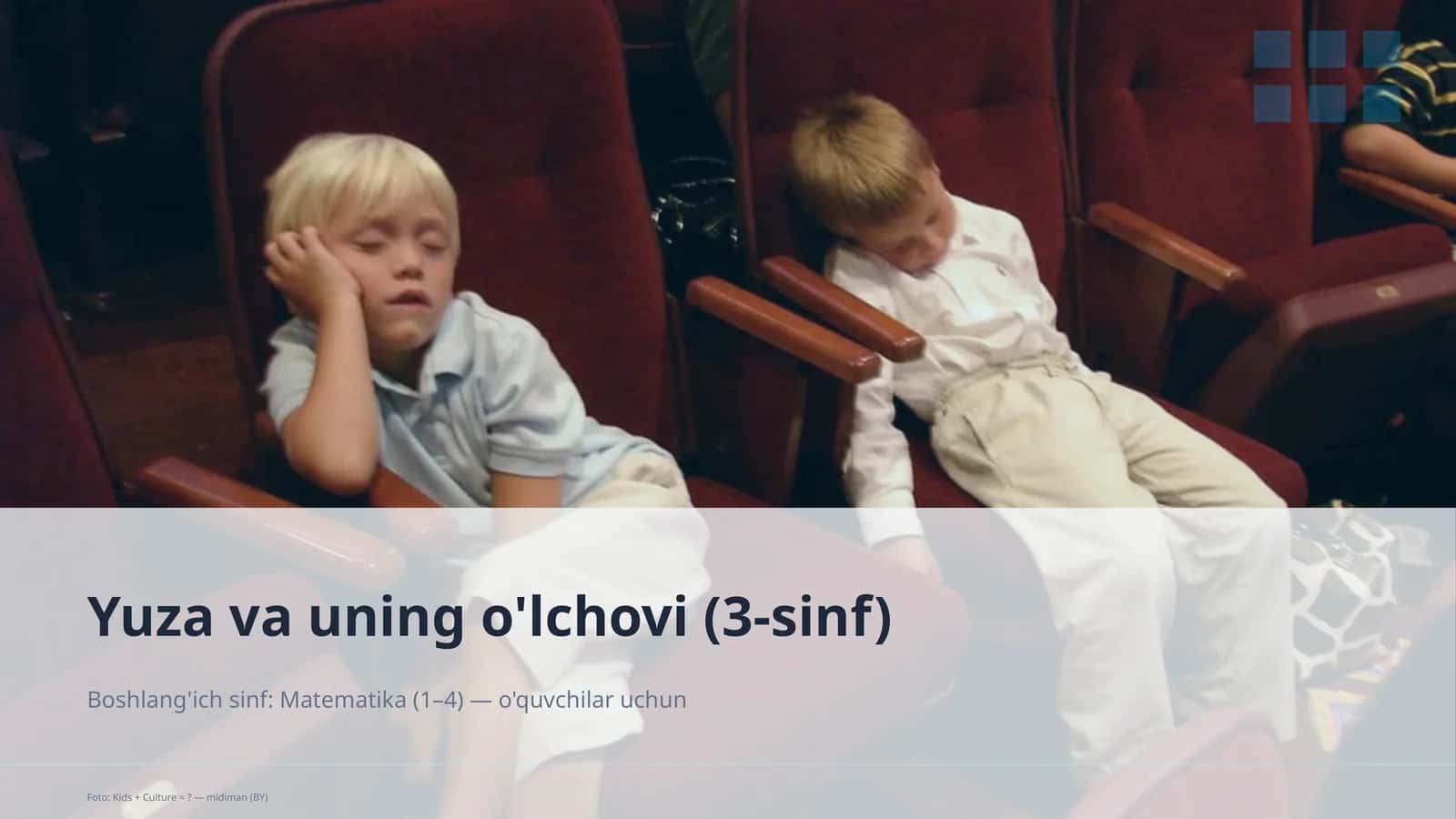 Yuza va uning o'lchovi (3-sinf)