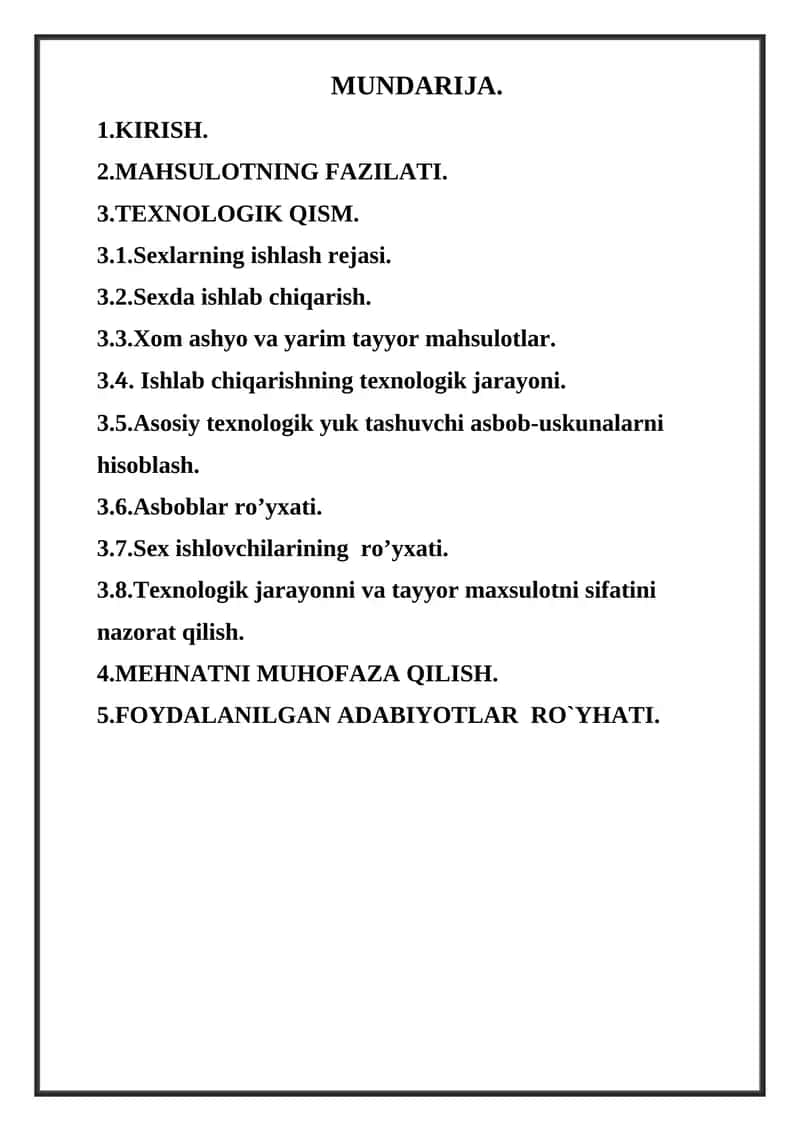 Qurilish xom-ashyolari boʻyicha biznes reja 1