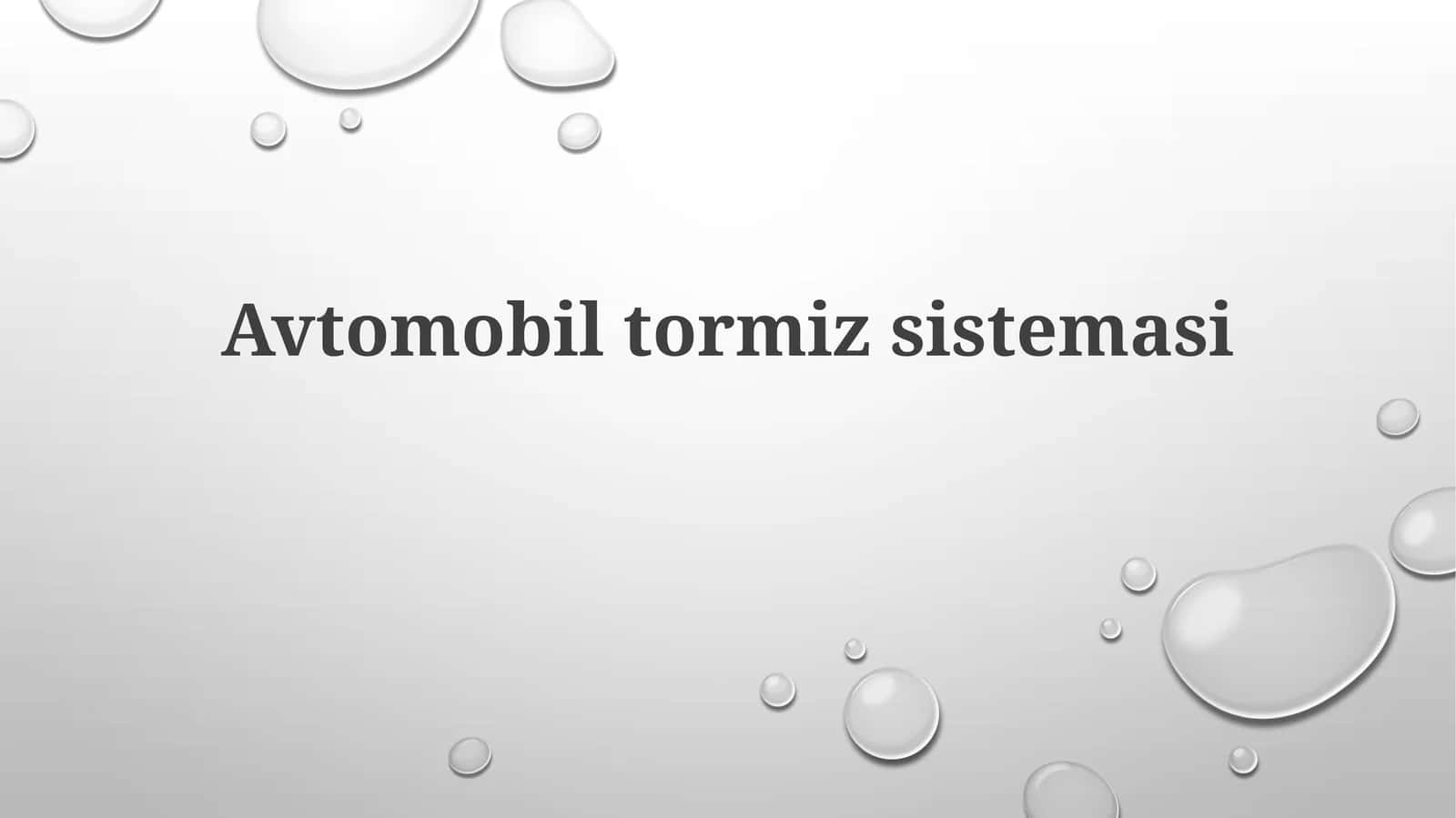 Avtomobiltormizsistemasi