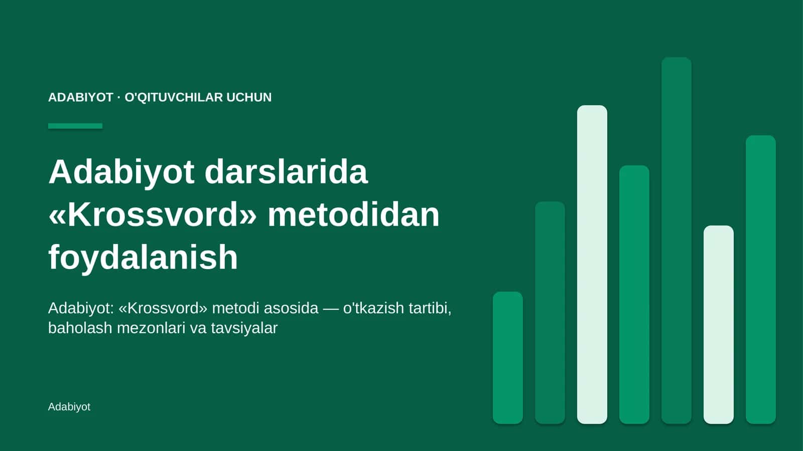 adabiyot darslarida krossvord metodidan foydalanish 8192