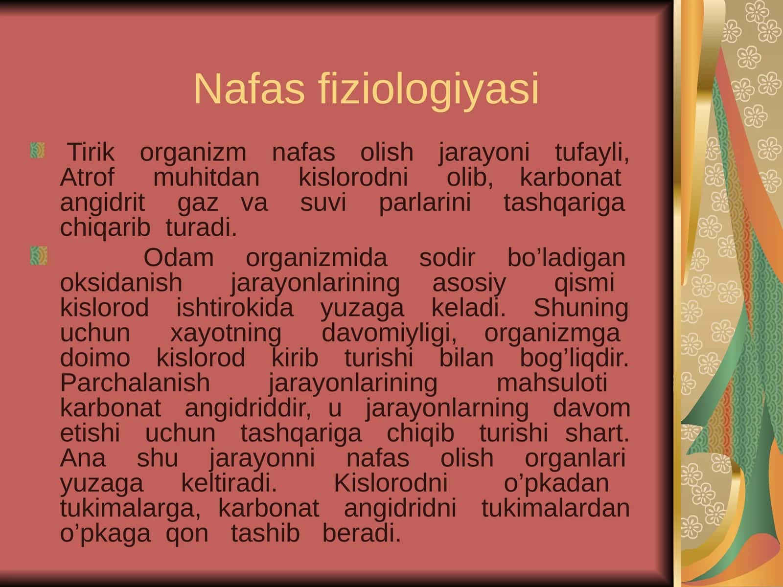 Nafas fiziologiyasi