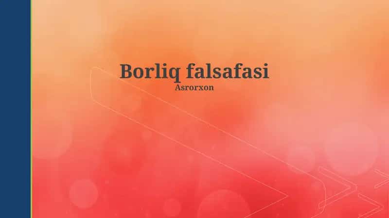 Borliq falsafasi