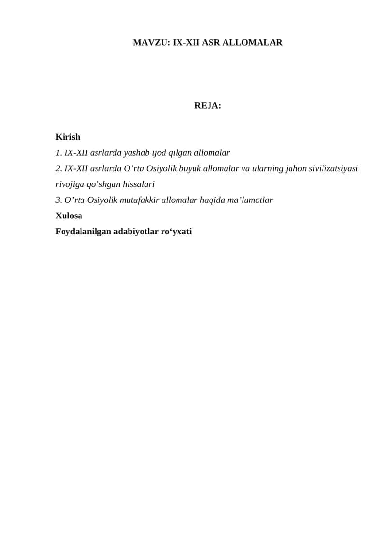 IX-XII ASR ALLOMALARI