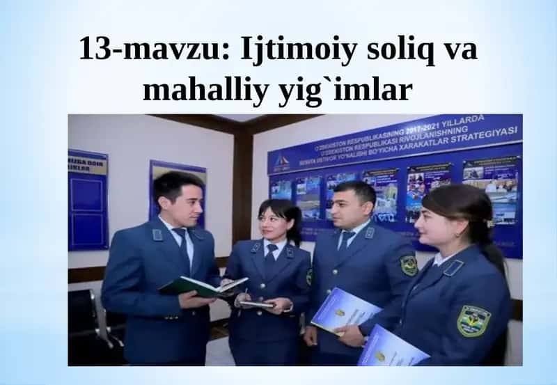 Ijtimoiy soliq va mahalliy qimorlar