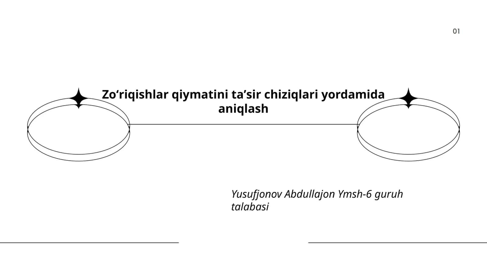 Zoʻriqishlar qiymatini taʼsir chiziqlari yordamida aniqlash