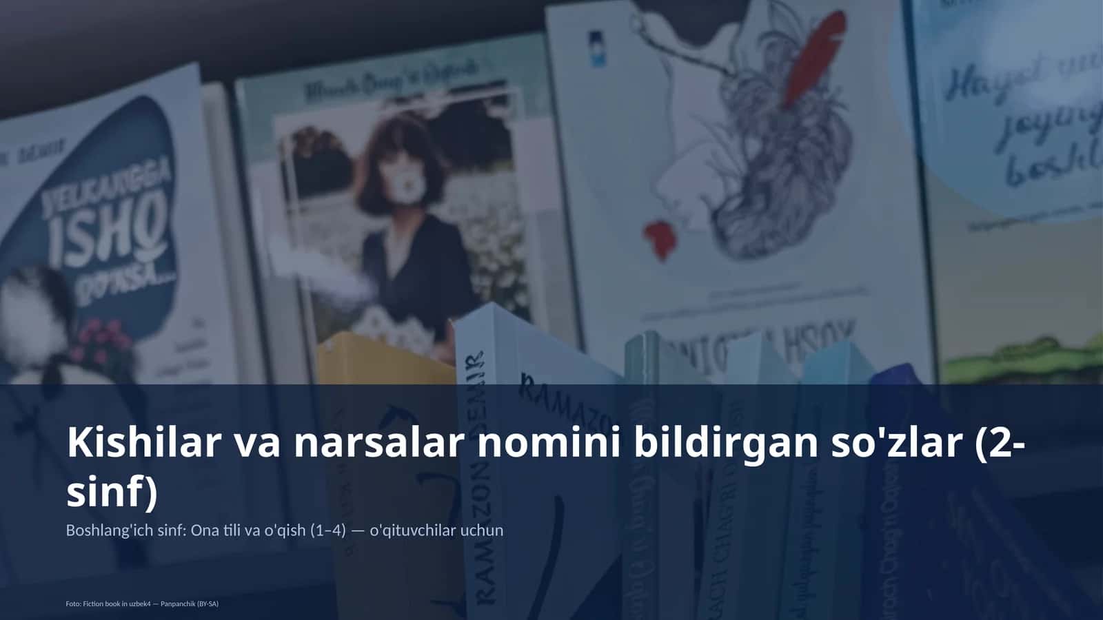 Kishilar va narsalar nomini bildirgan so'zlar (2-sinf)