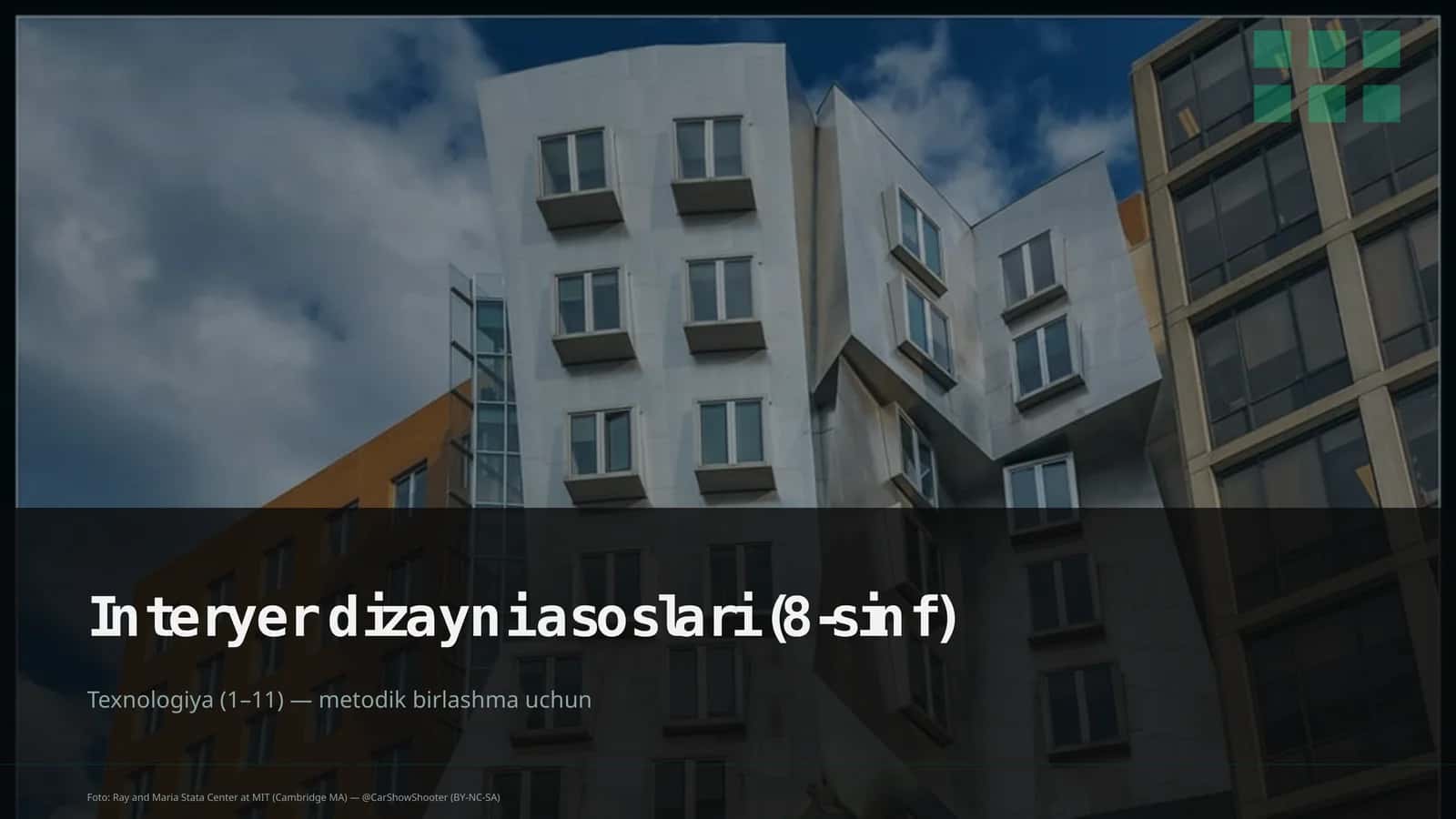 Interyer dizayni asoslari (8-sinf)