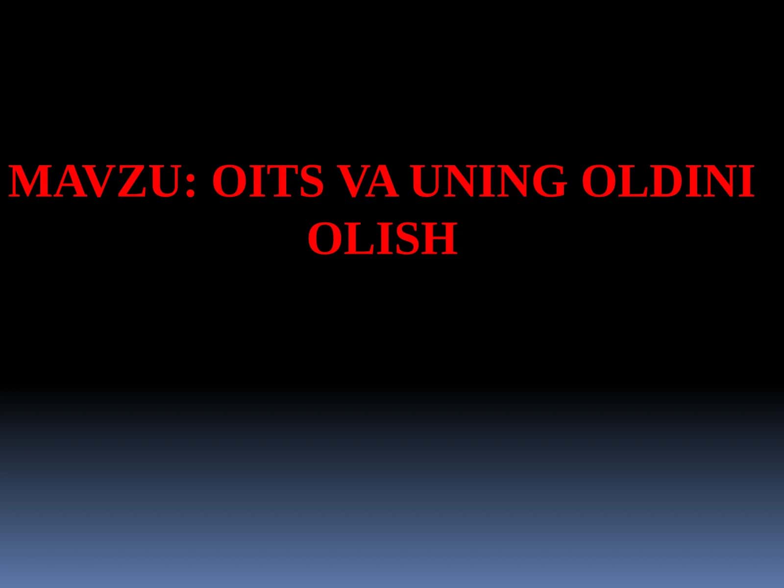 OIV infektsiyasi