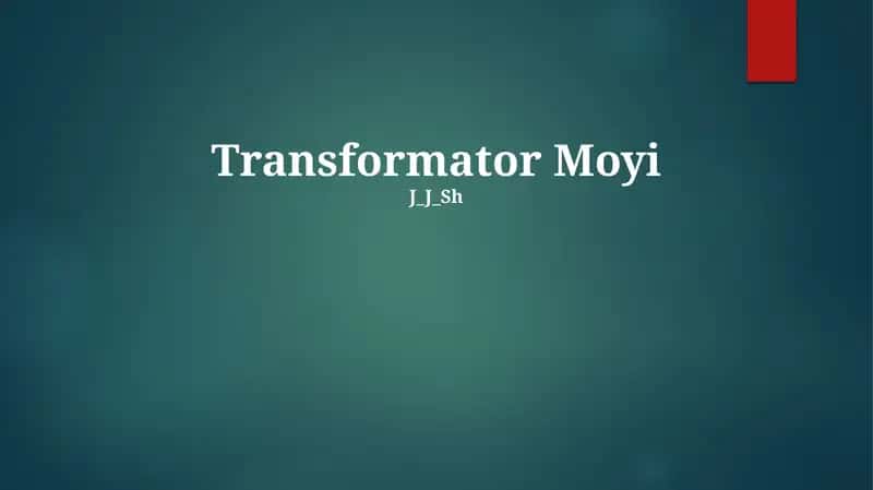 Transformator Moyi