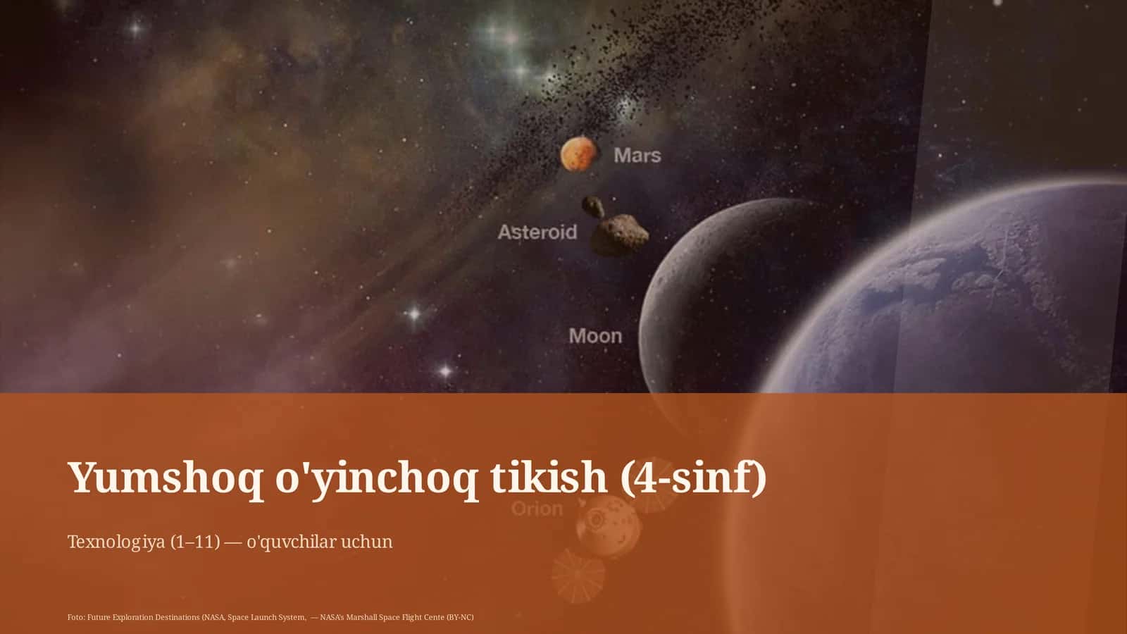 Yumshoq o'yinchoq tikish (4-sinf)