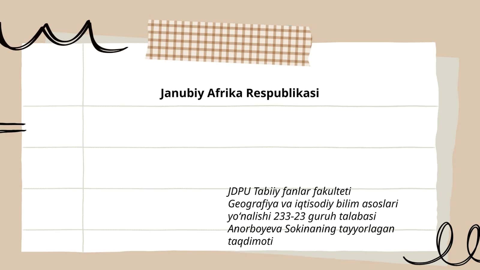 Janubiy Afrika Respublikasi