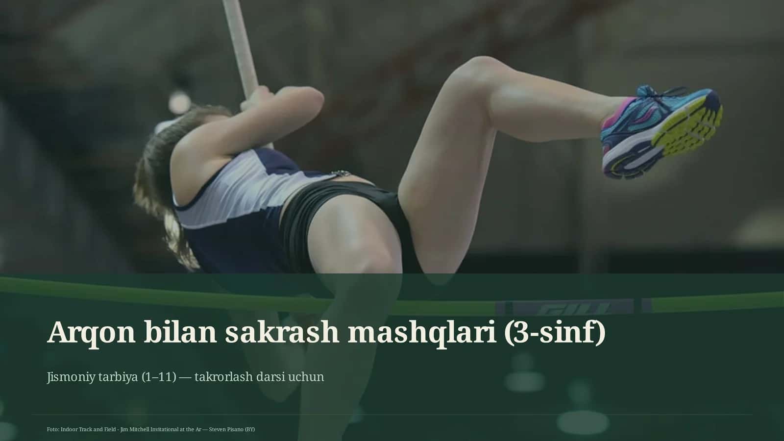 Arqon bilan sakrash mashqlari (3-sinf)