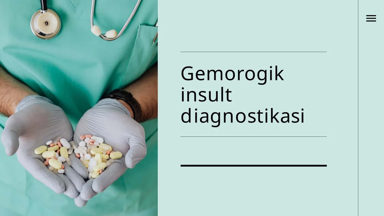 Gemorogik insult diagnostikasi