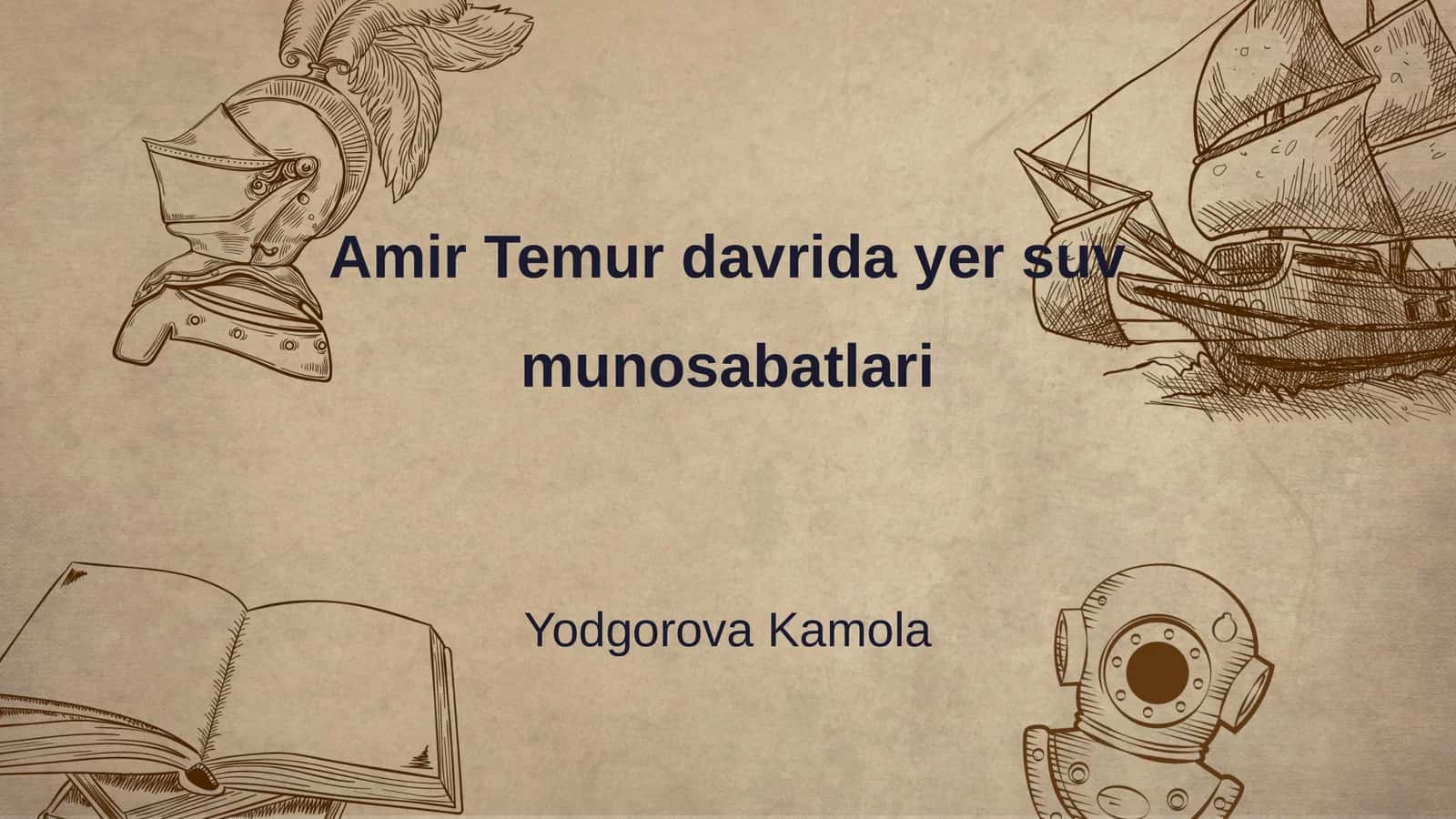 Amir Temur davrida yer suv munosabatlari