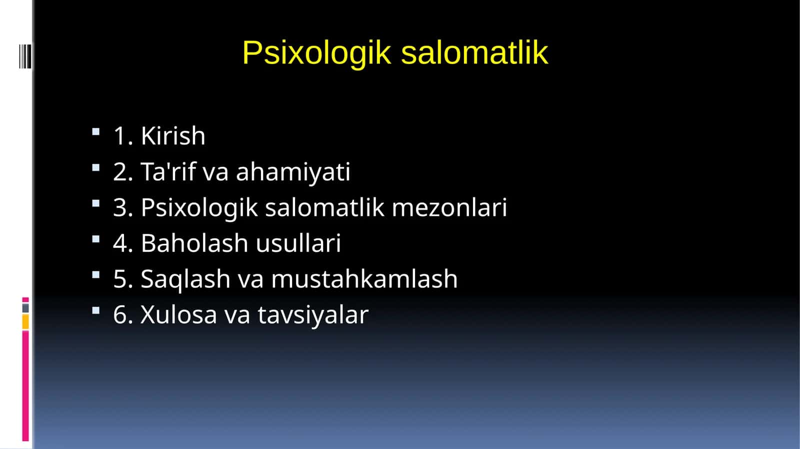 Psixologik salomatlik