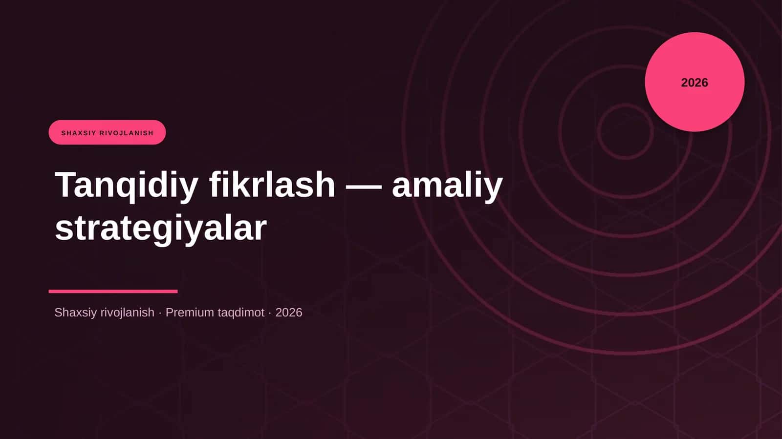 Tanqidiy fikrlash — amaliy strategiyalar
