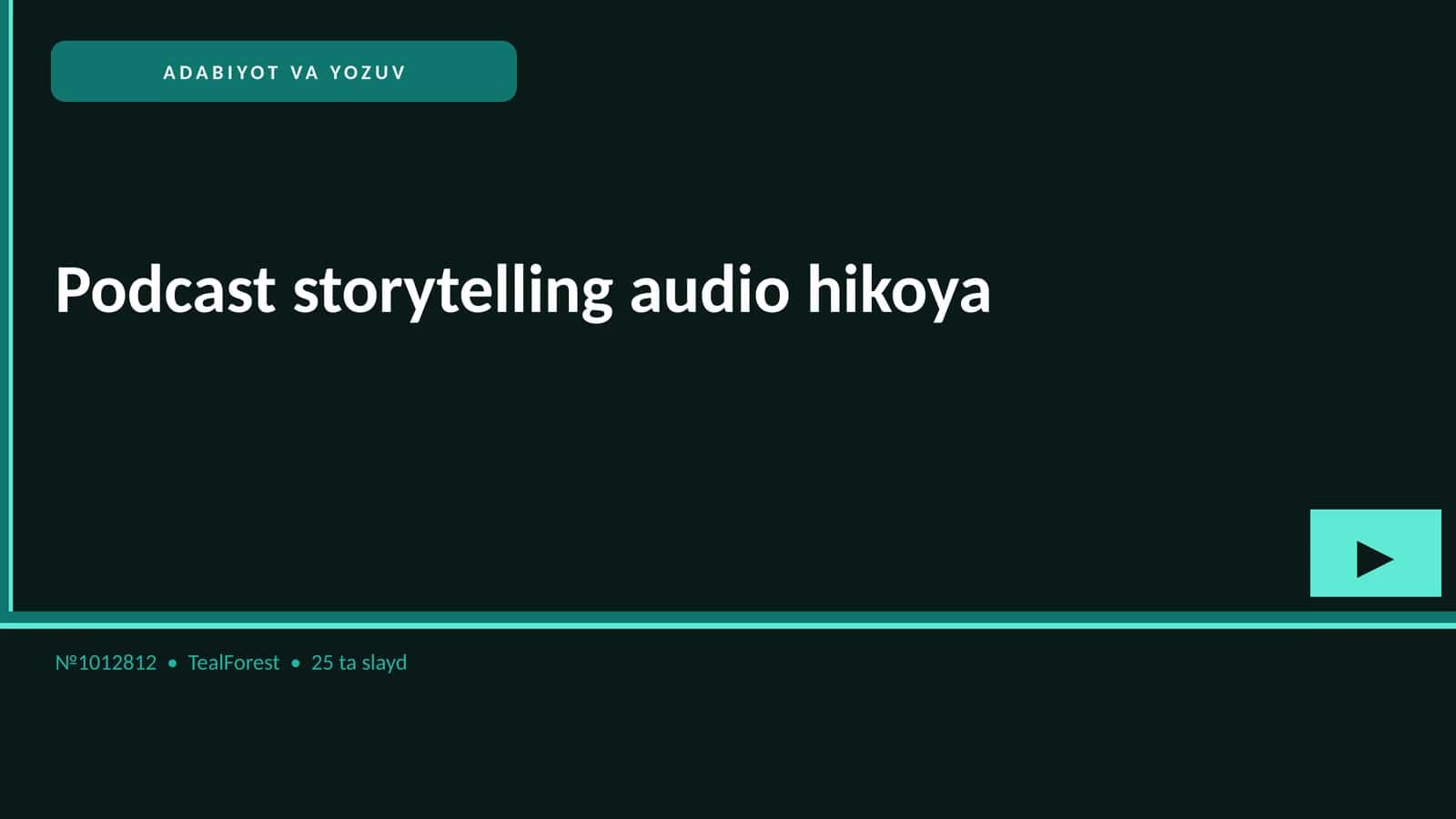 Podcast storytelling audio hikoya