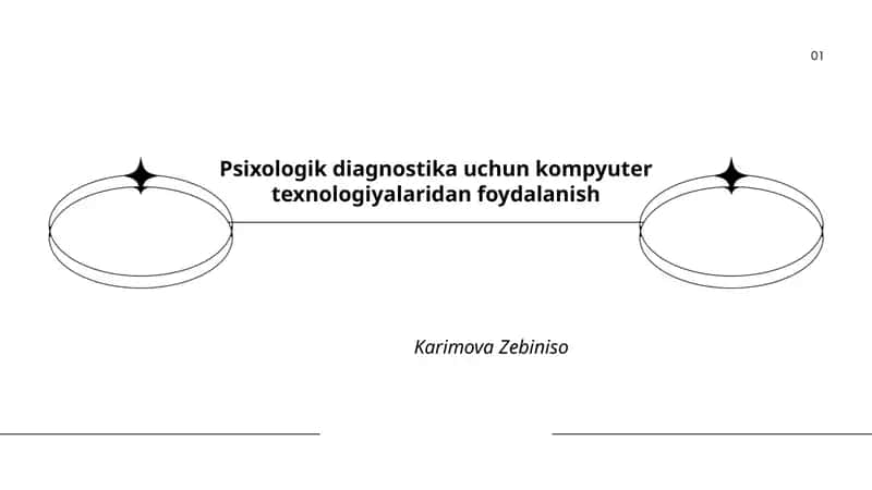 Psixologik diagnostika uchun kompyuter texnologiyalaridan foydalanish