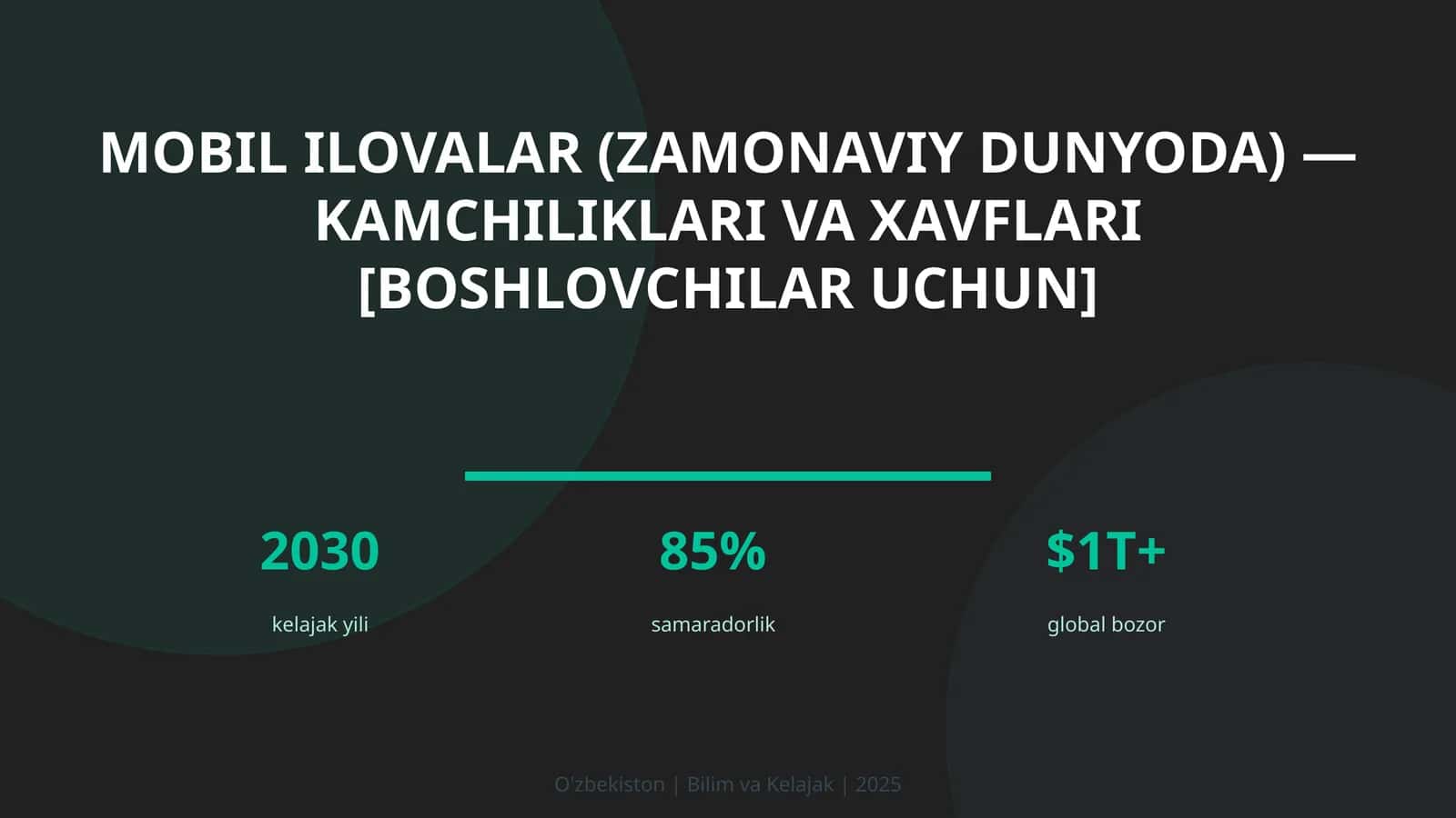 MOBIL ILOVALAR (ZAMONAVIY DUNYODA) — KAMCHILIKLARI VA XAVFLARI [BOSHLOVCHILAR UCHUN]