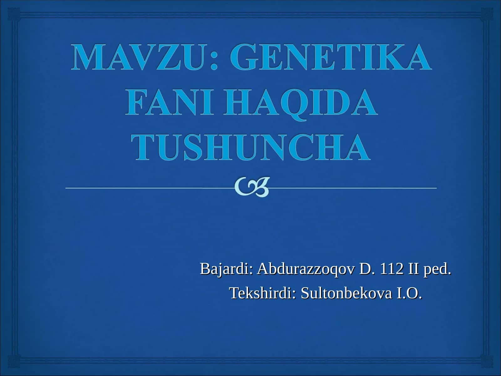 Genetika