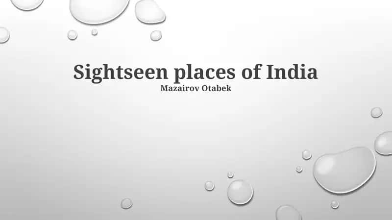 Sightseen places of India