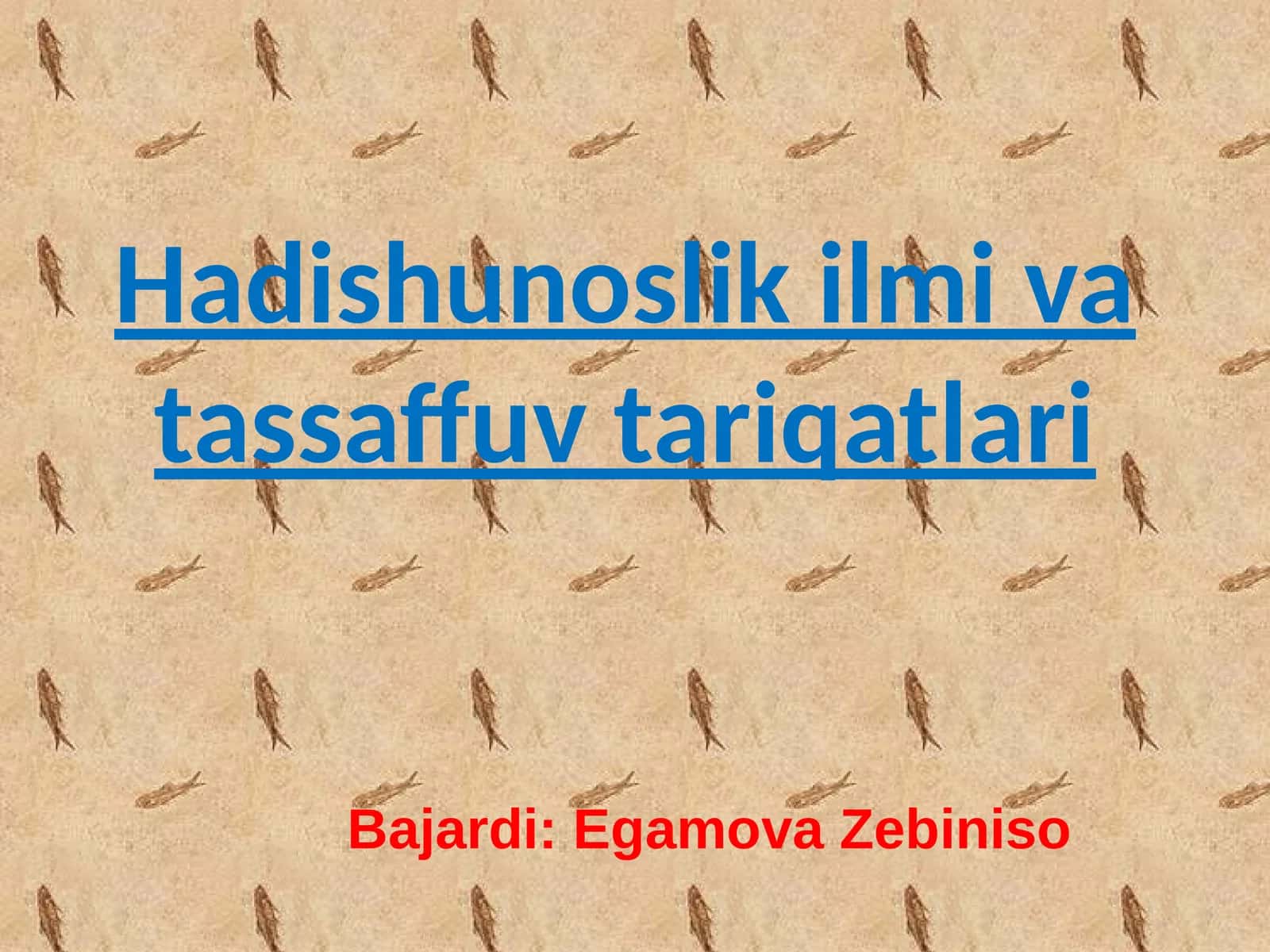 Hadishunoslik ilmi va tassaffuv tariqatlari