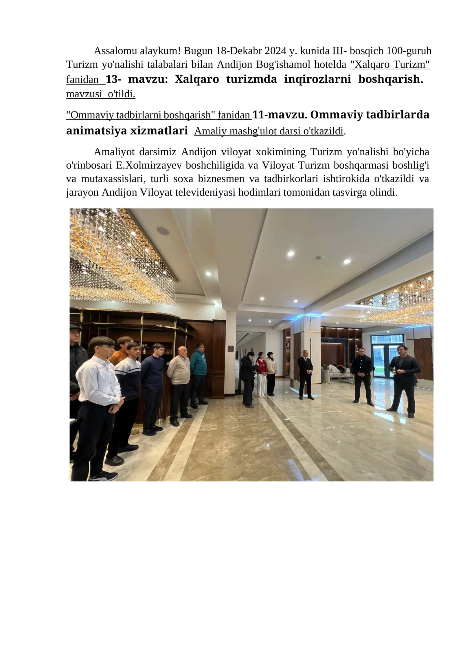 Xalqaro Turizm