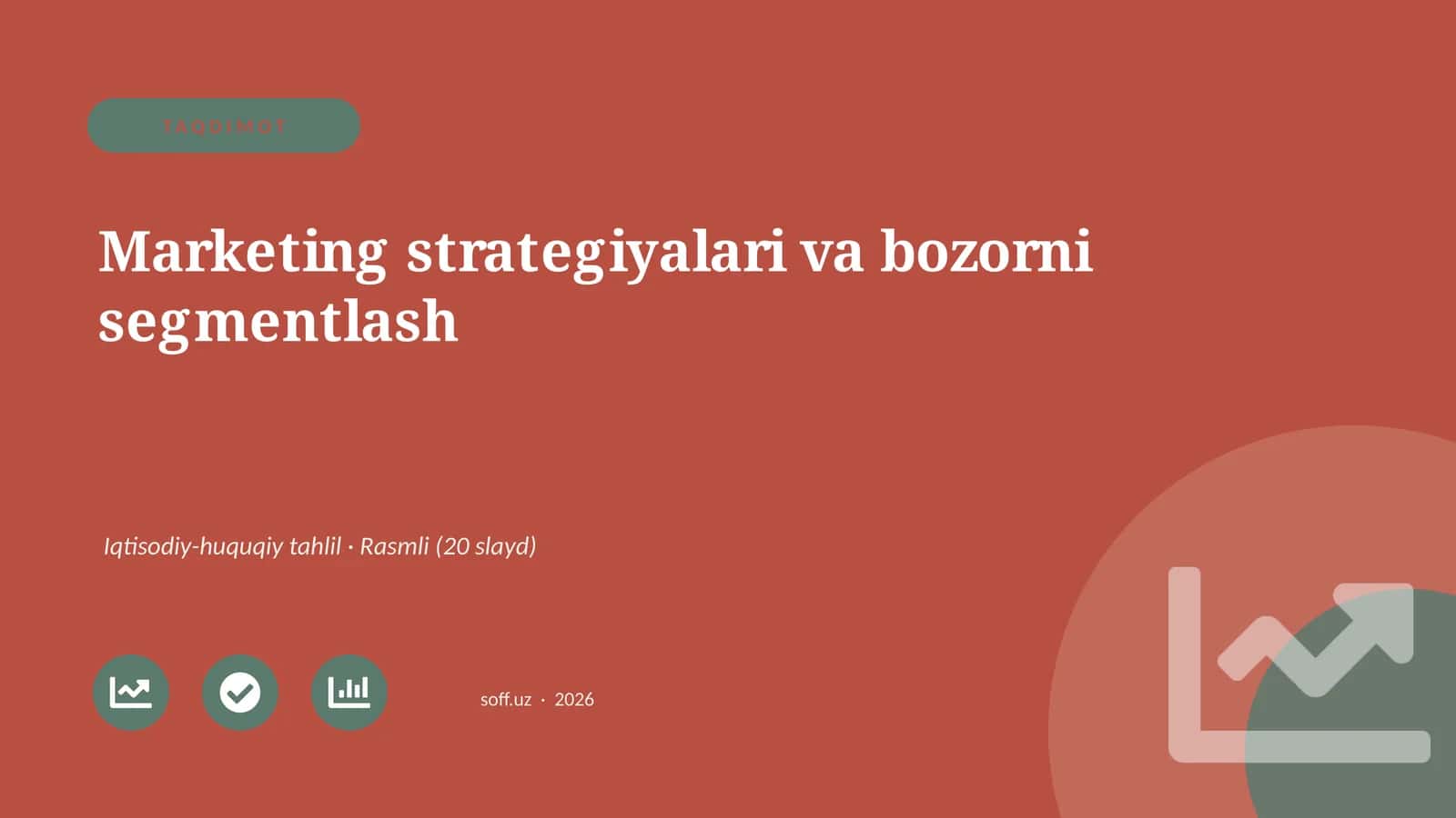 Marketing strategiyalari va bozorni segmentlash