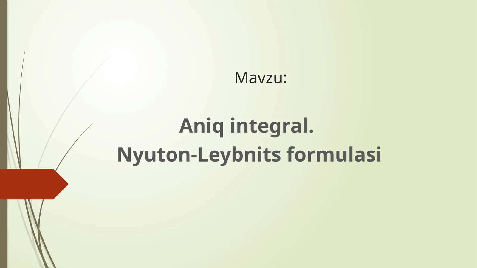 Aniqintegral