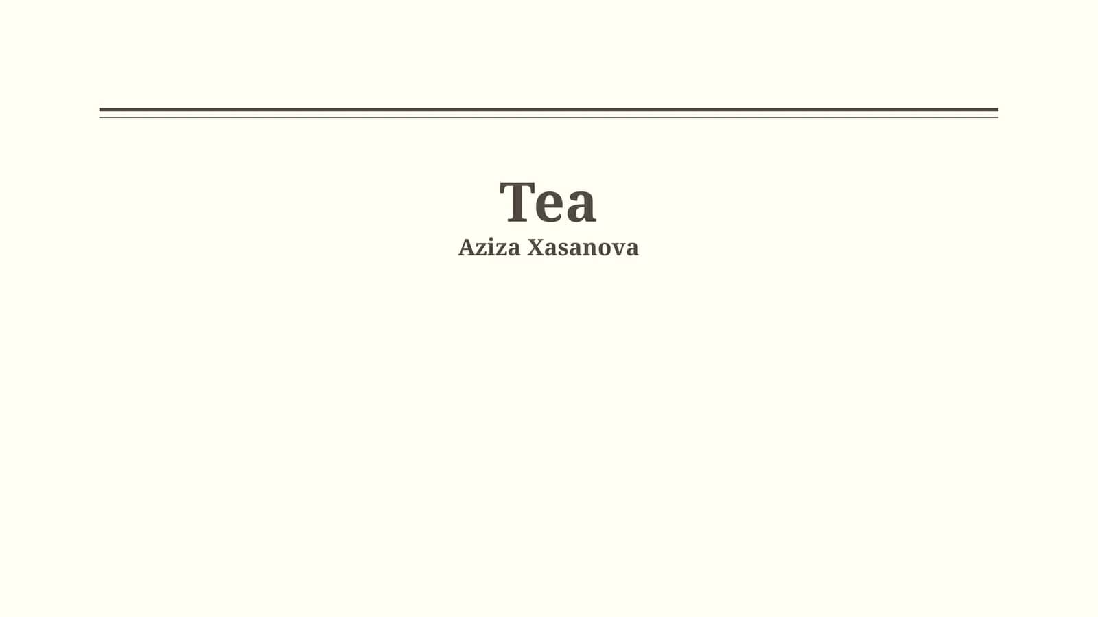 Tea
