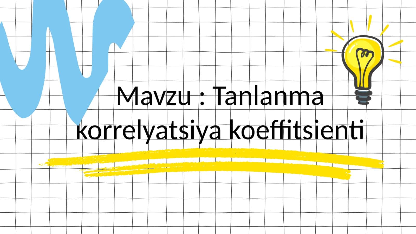 Korrelyatsiya koeffitsienti
