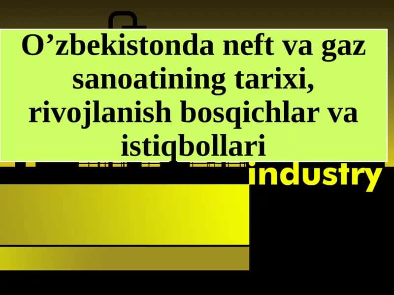 Neft va gaz sanoati