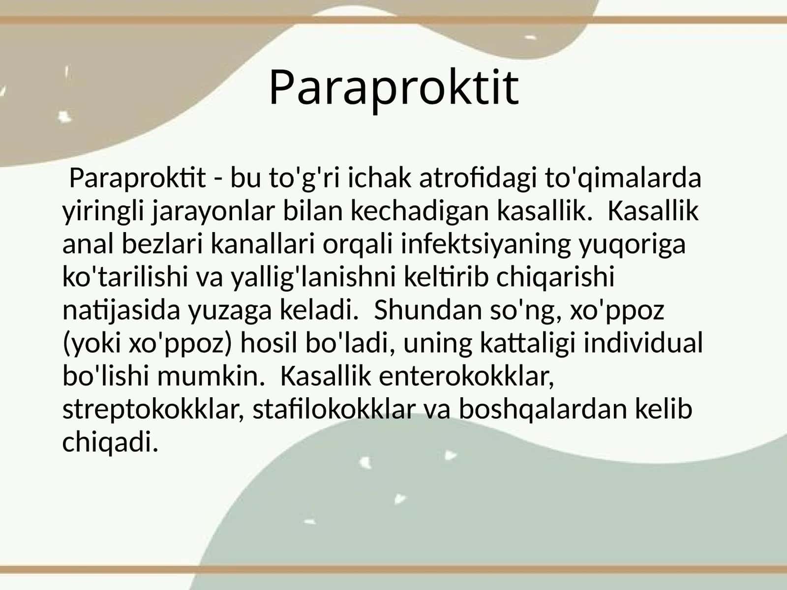 Paraproktit