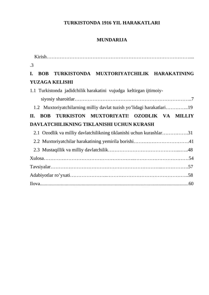 TURKISTONDA 1916 YIL HARAKATLARI
