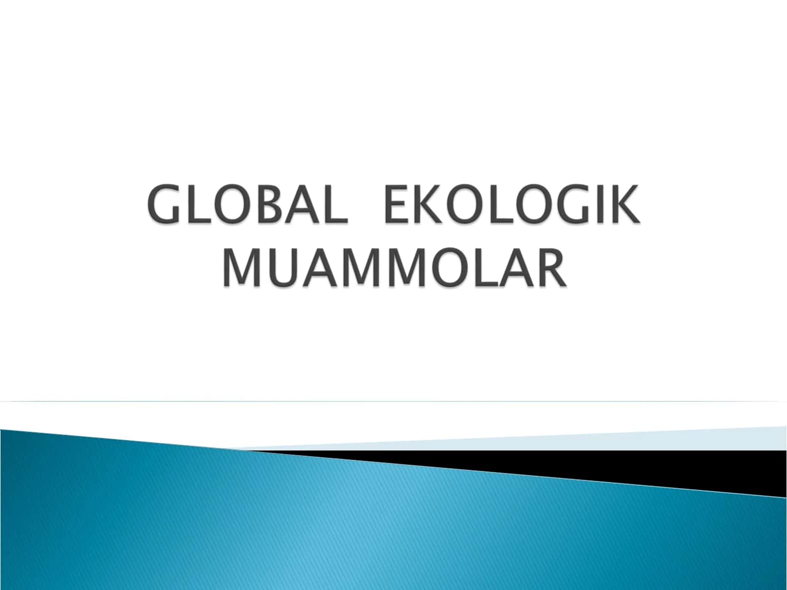 Suv resurslari hamda ularni muhofazasi
