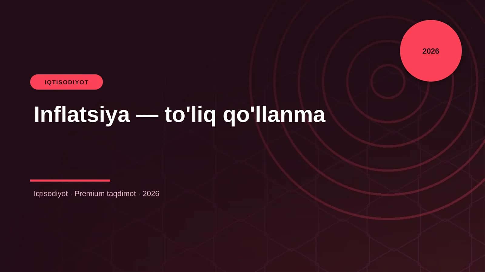 Inflatsiya — to'liq qo'llanma
