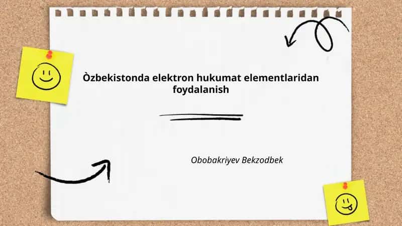Elektron hukumat elementlaridan foydalanish