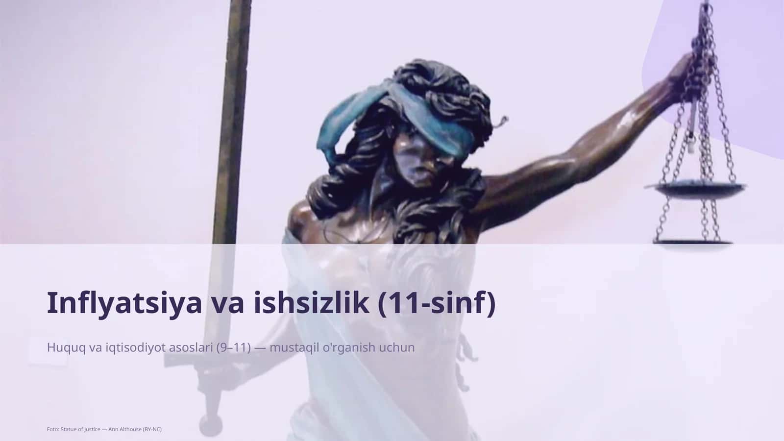 Huquq va iqtisodiyot asoslari (9–11)