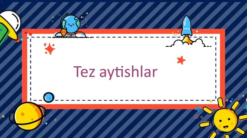 Taqdimot tez aytishlar