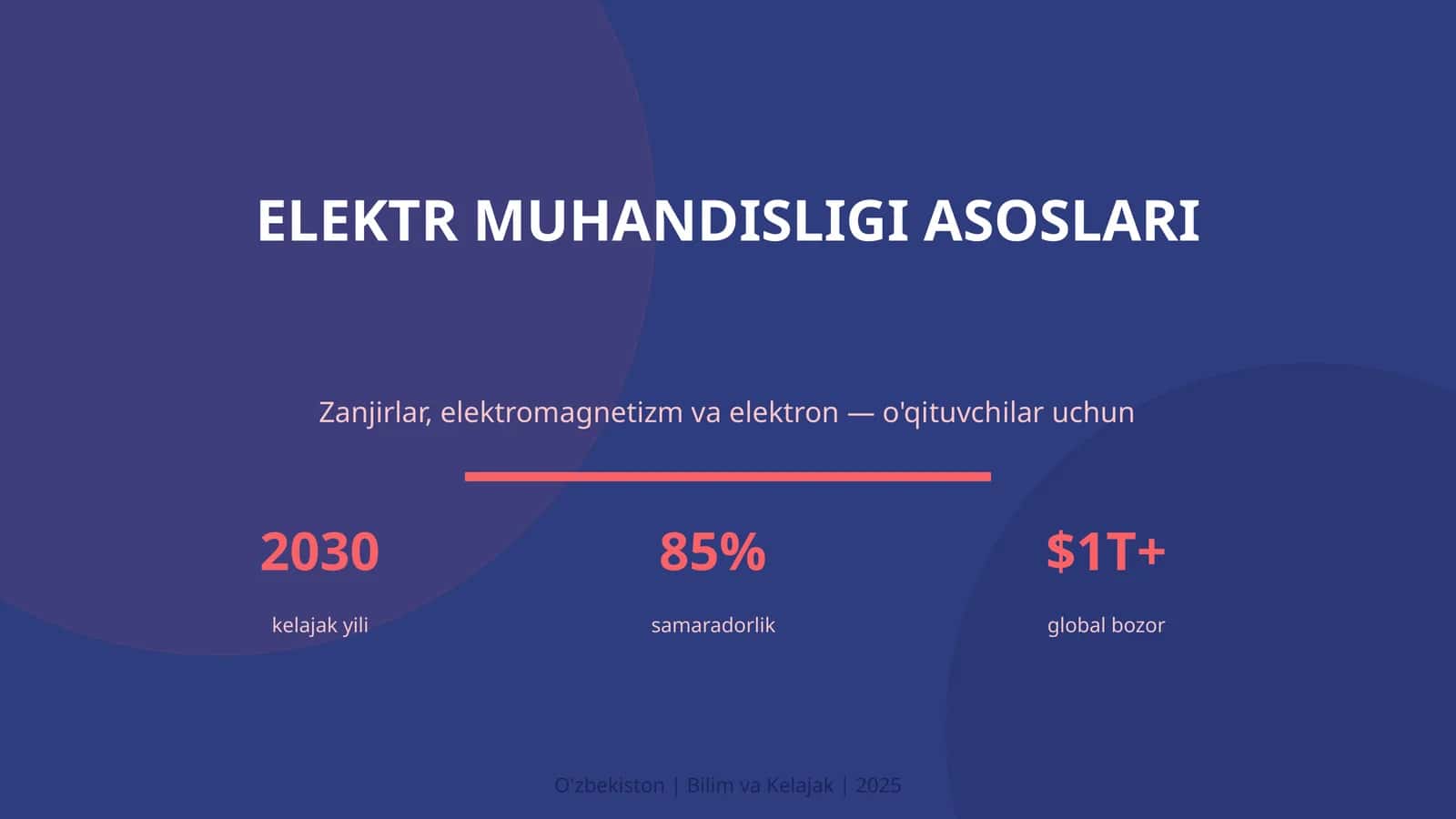 ELEKTR MUHANDISLIGI ASOSLARI