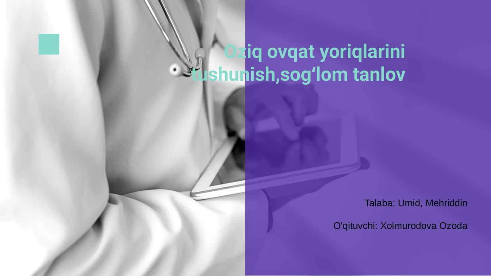 Oziq ovqat yoriqlari